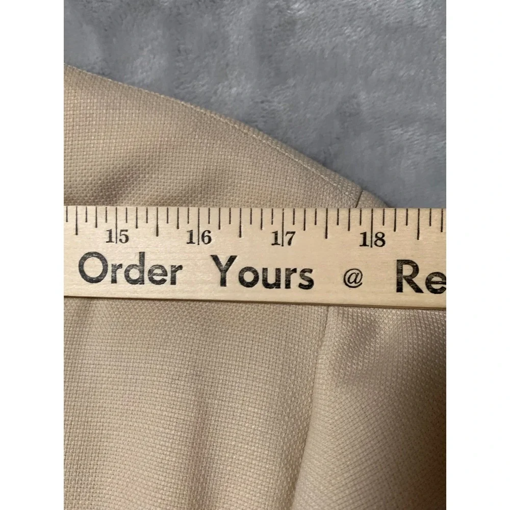 Jack Nicklaus Hart Schaffner Marx Mens Hopsack Blazer 42 R Beige Sport Coat Flaw